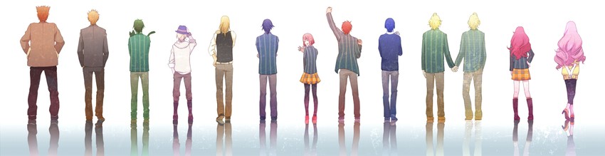 nanami haruka, kurusu shou, shinomiya natsuki, ichinose tokiya, ittoki otoya, and 8 more (uta no prince-sama) drawn by matsu_chiyo_(buh2207am)