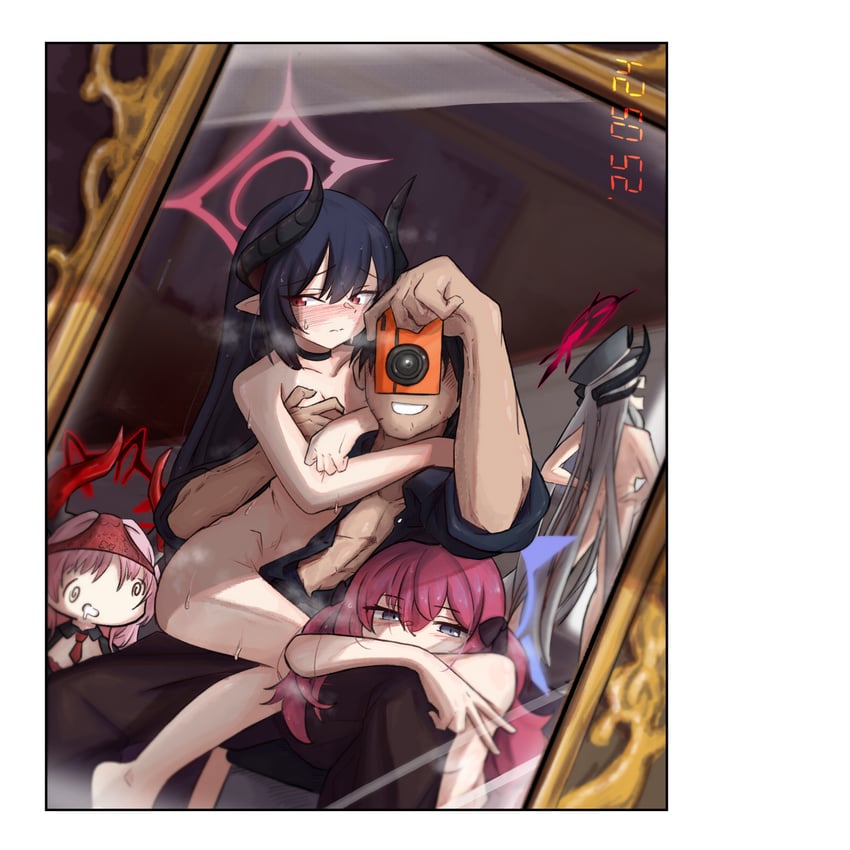 iroha, satsuki, makoto, and chiaki (blue archive) drawn by 743_(743rd_bat)