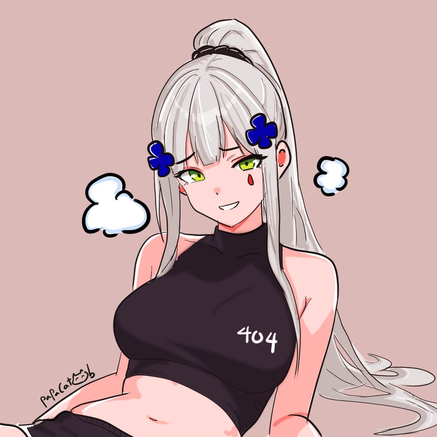 hk416 and klukai (girls' frontline and 1 more) drawn by papacat
