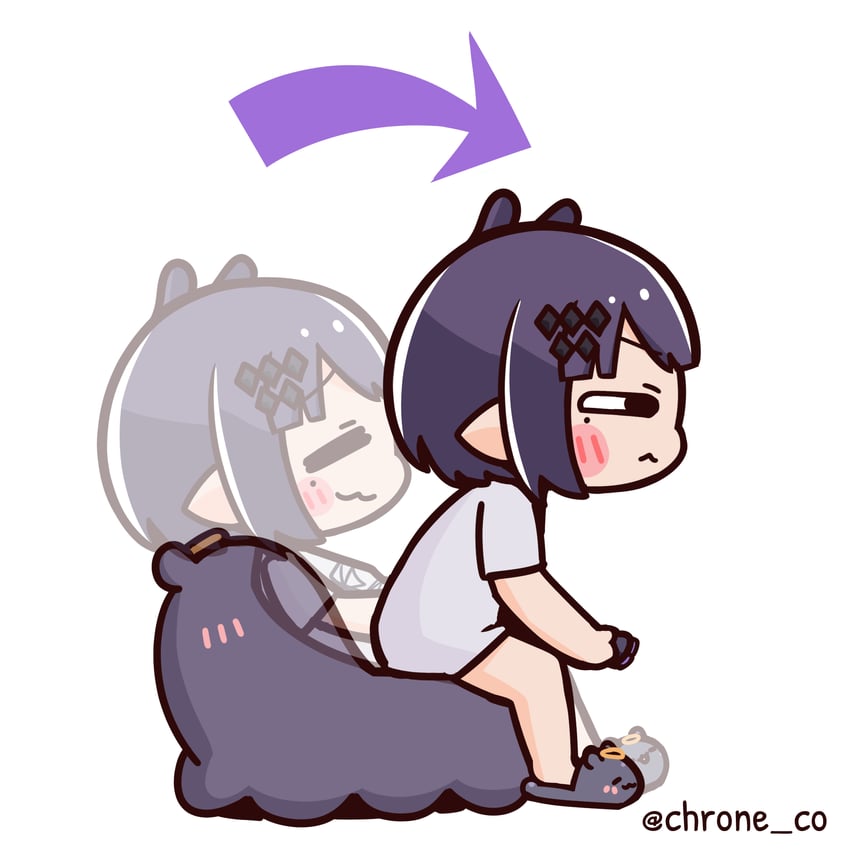ninomae ina'nis and takodachi (hololive and 1 more) drawn by chroneco