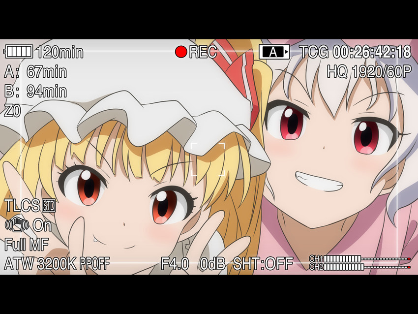 remilia scarlet and flandre scarlet (touhou) drawn by cato_(monocatienus)