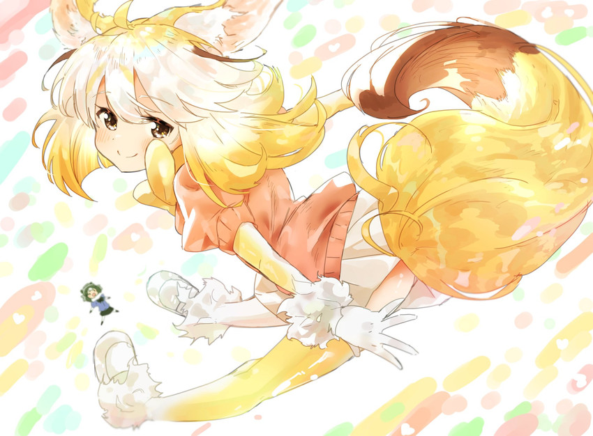 common raccoon and fennec (kemono friends) drawn by hakoneko_(marisa19899200)