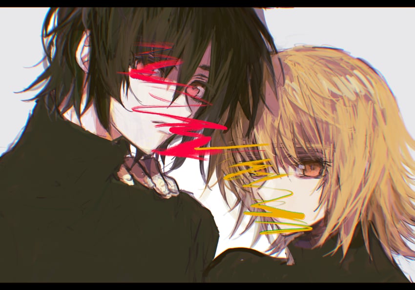 cagalli yula athha and shinn asuka (gundam and 2 more) drawn by she_(morianosu)