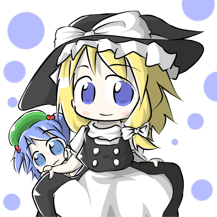 kirisame marisa and kawashiro nitori (touhou) drawn by aoblue