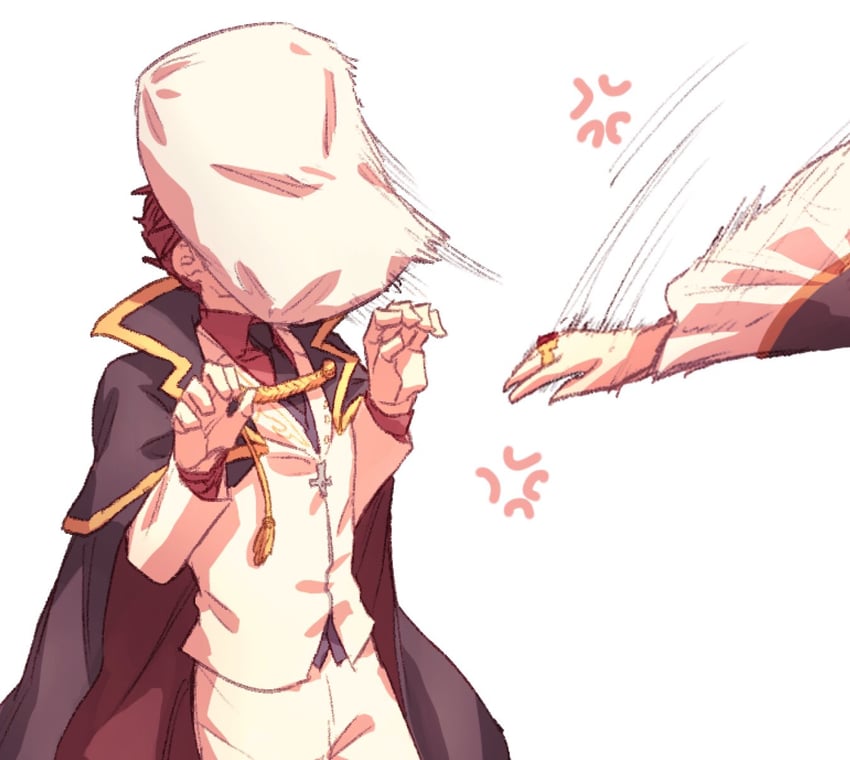 beatrice and ushiromiya battler (umineko no naku koro ni) drawn by hswoimuxk0pwr0h_(bbdan)
