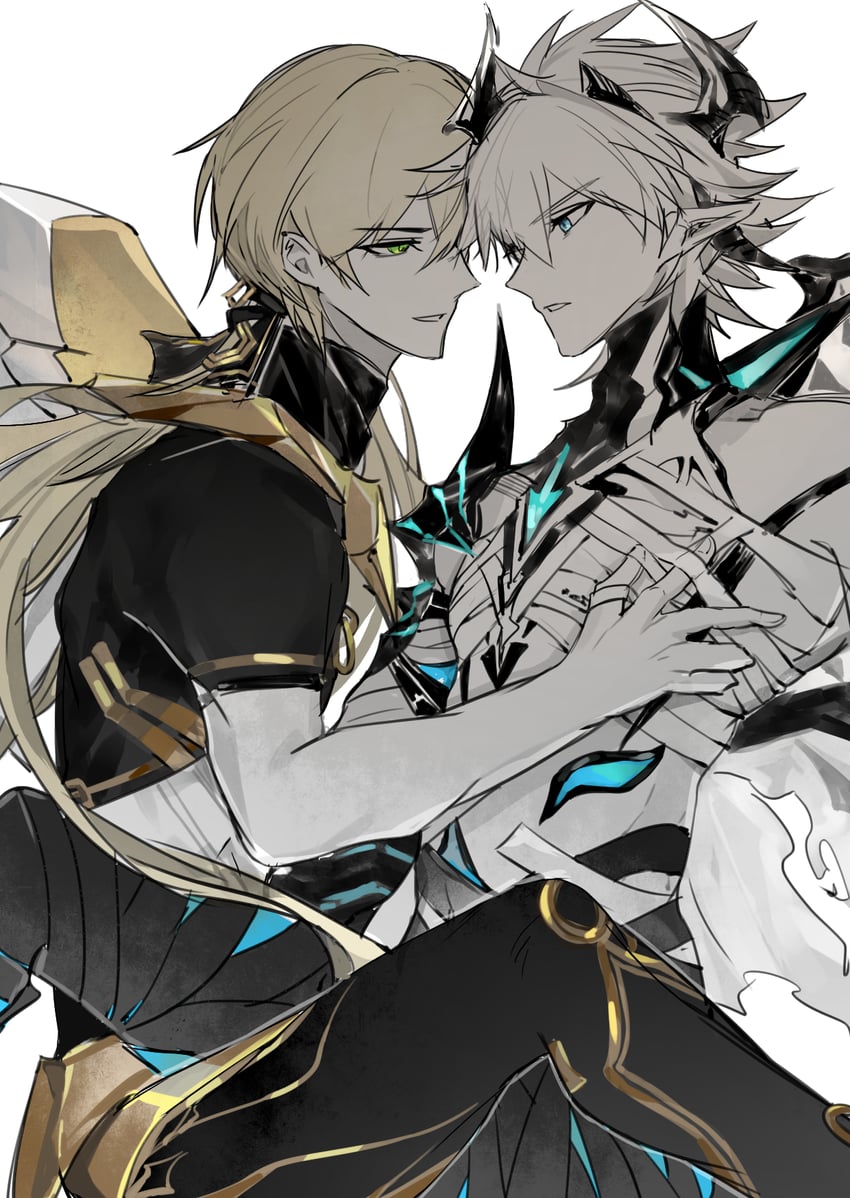 kevin kaslana and otto apocalypse (honkai and 1 more) drawn by qieazhibingjiling