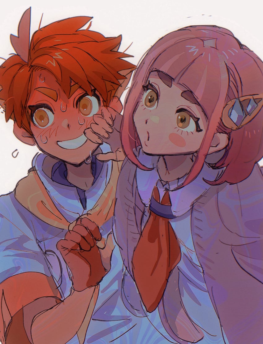lacey and crispin (pokemon and 1 more) drawn by thxzmgn