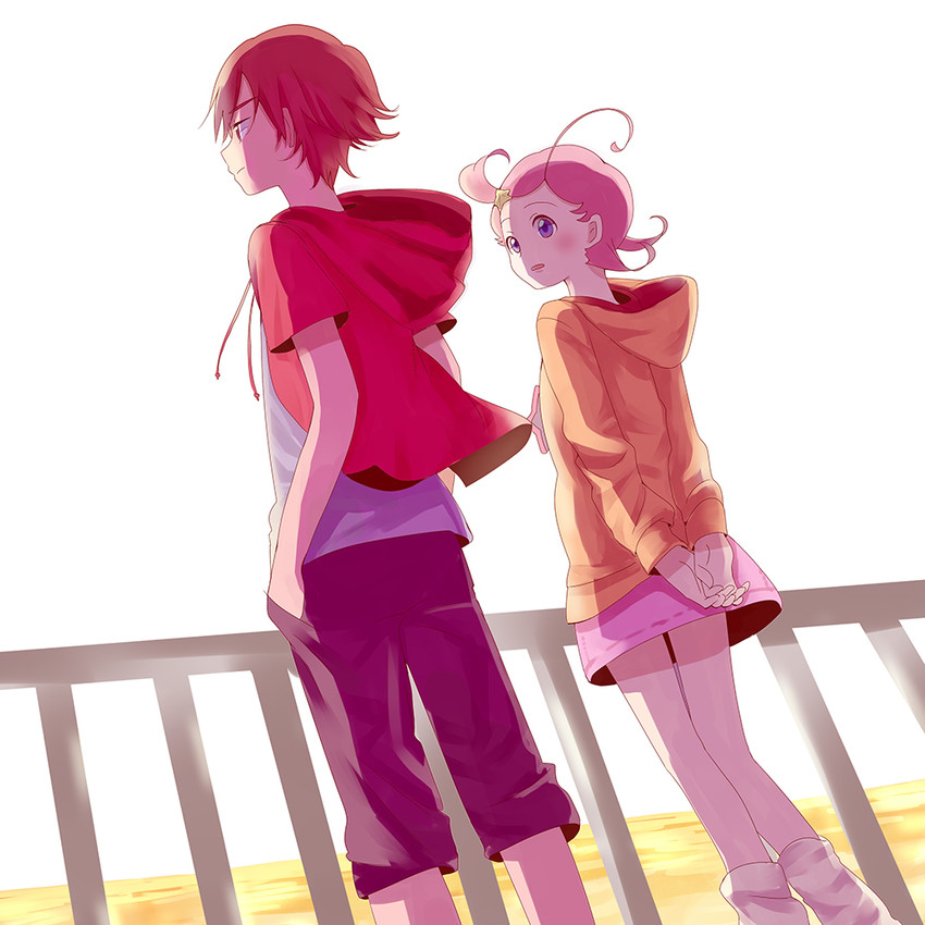 comet and mishima keisuke (cosmic baton girl comet-san) drawn by natune