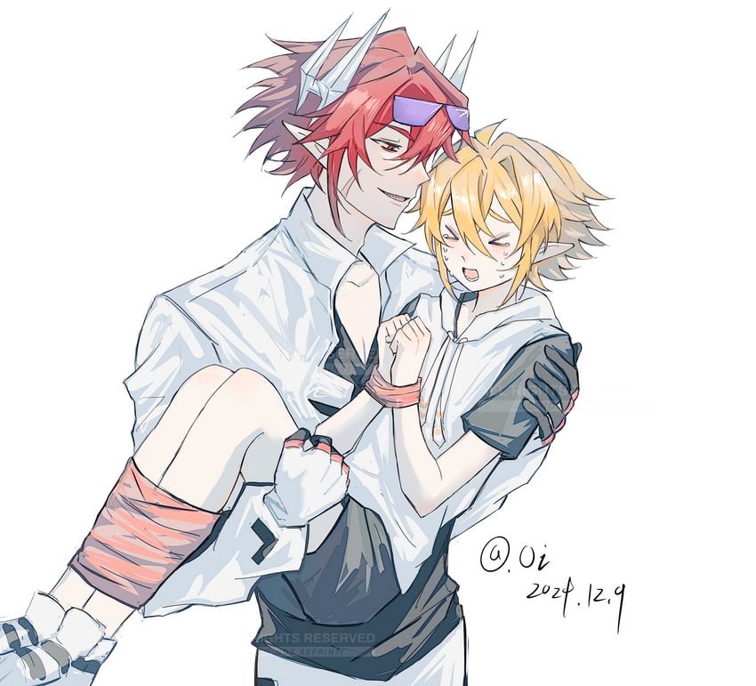 king and pius (aotu world) drawn by plutoray
