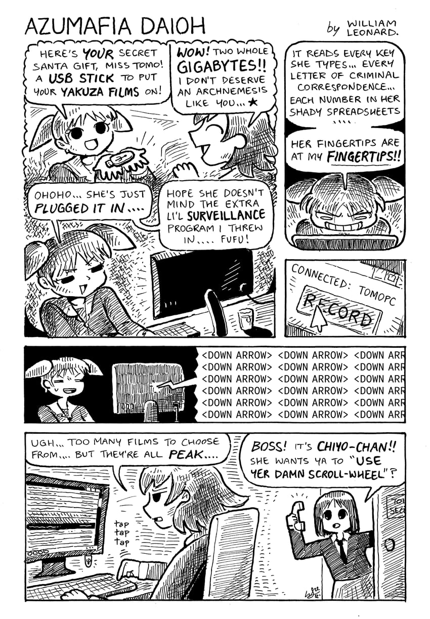 kasuga ayumu, mihama chiyo, and takino tomo (azumanga daioh) drawn by william_leonard