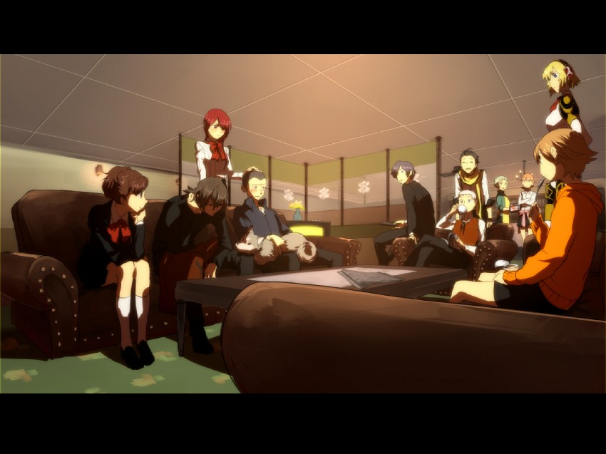 yuuki makoto, aigis, shiomi kotone, takeba yukari, kirijou mitsuru, and 8 more (persona and 3 more) drawn by serori_(koredemoka)