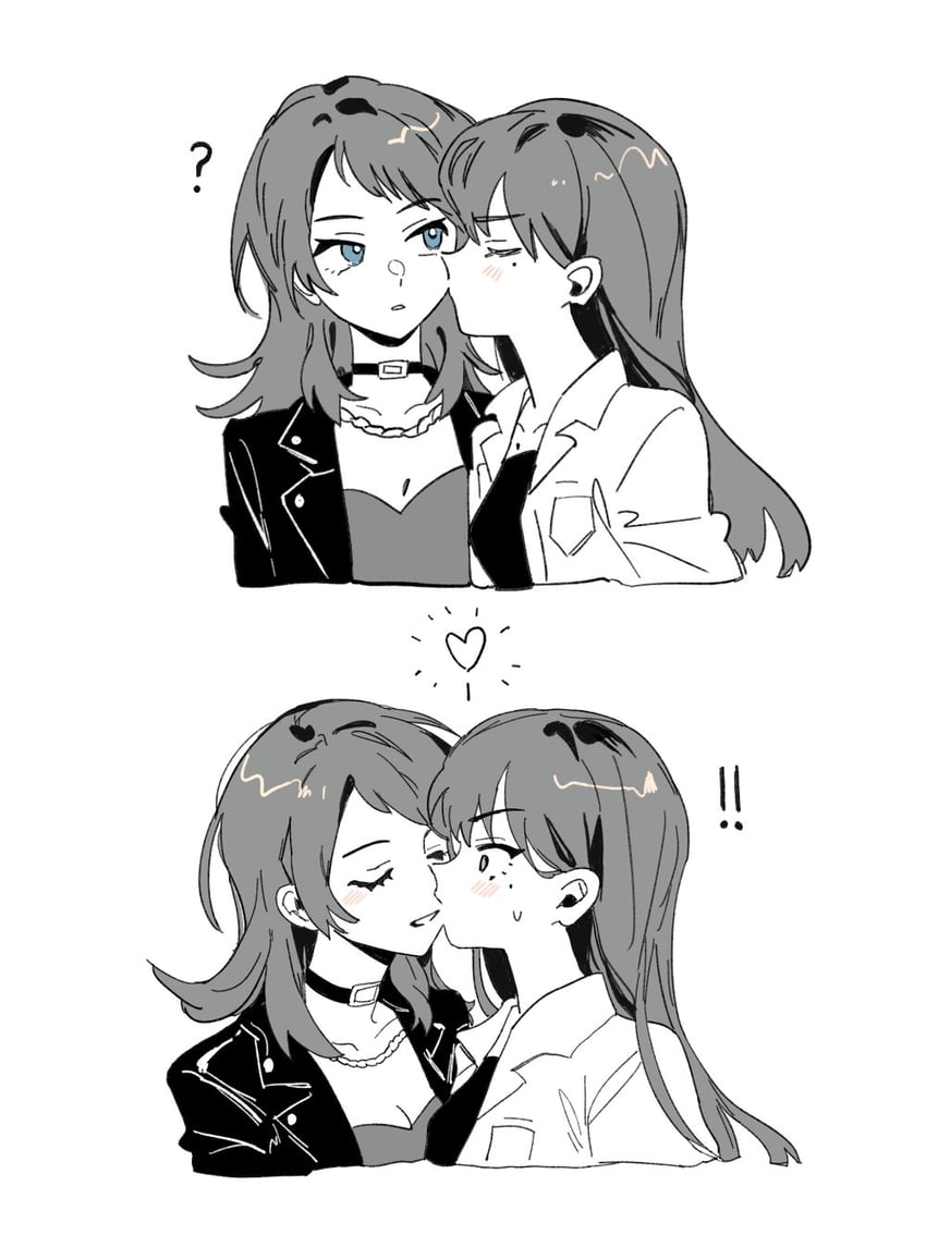 shiina taki and yahata umiri (bang dream! and 1 more) drawn by akmizuk