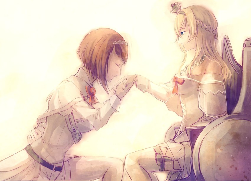 warspite and ark royal (kantai collection) drawn by kaede_(mmkeyy)