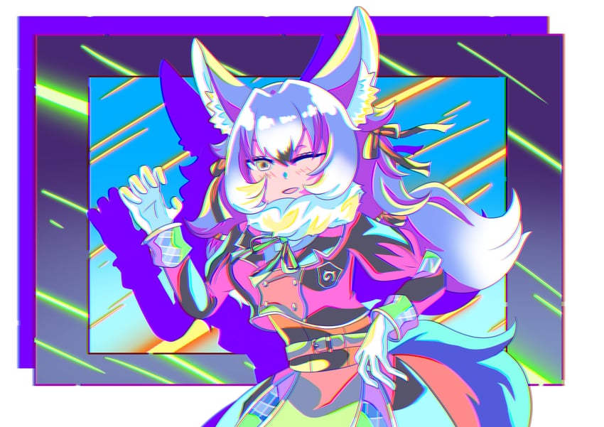 dire wolf (kemono friends and 1 more) drawn by tutti_tutio
