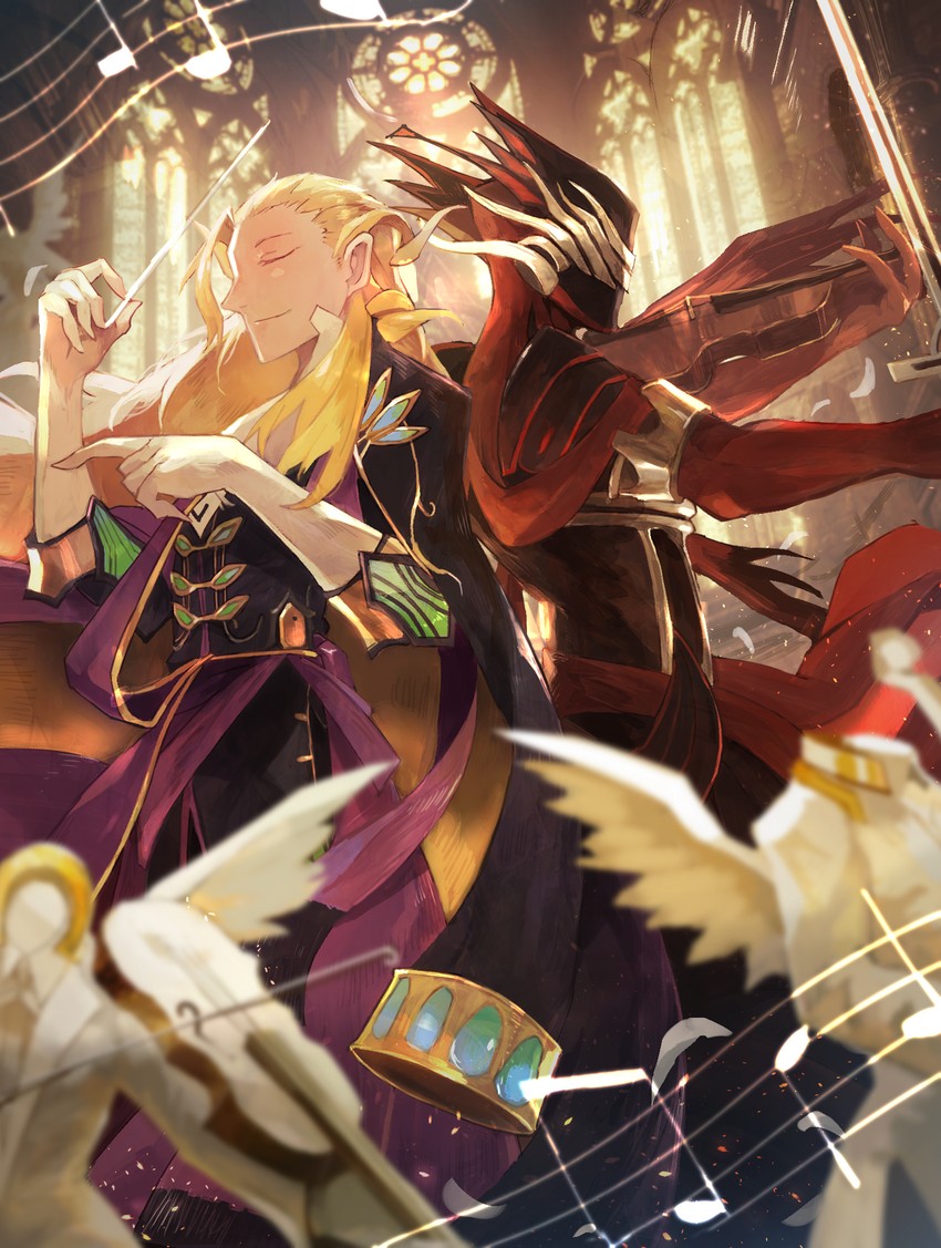 antonio salieri and wolfgang amadeus mozart (fate and 1 more) drawn by mono_(jdaj)