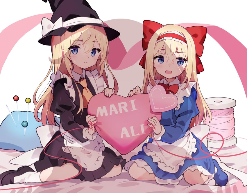 kirisame marisa, alice margatroid, and shanghai doll (touhou) drawn by chikuzen1996