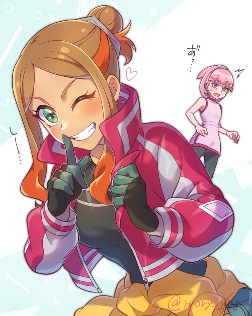 orla and mollie (pokemon and 1 more) drawn by ivory_(25680nico)