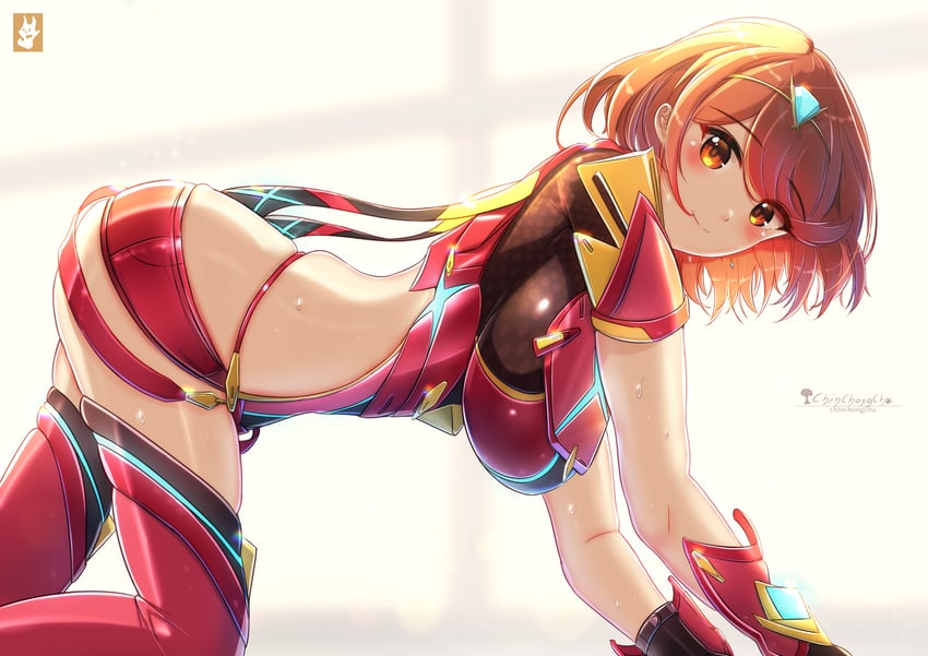 pyra (xenoblade chronicles and 1 more) drawn by chinchongcha