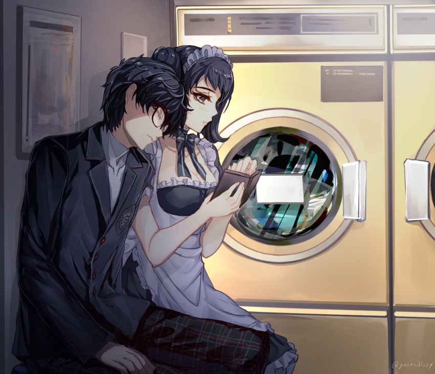 amamiya ren and kawakami sadayo (persona and 1 more) drawn by yaoto