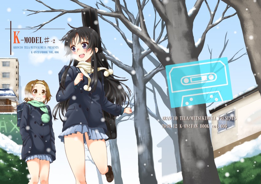 akiyama mio and tainaka ritsu (k-on!) drawn by mitsuki_meia