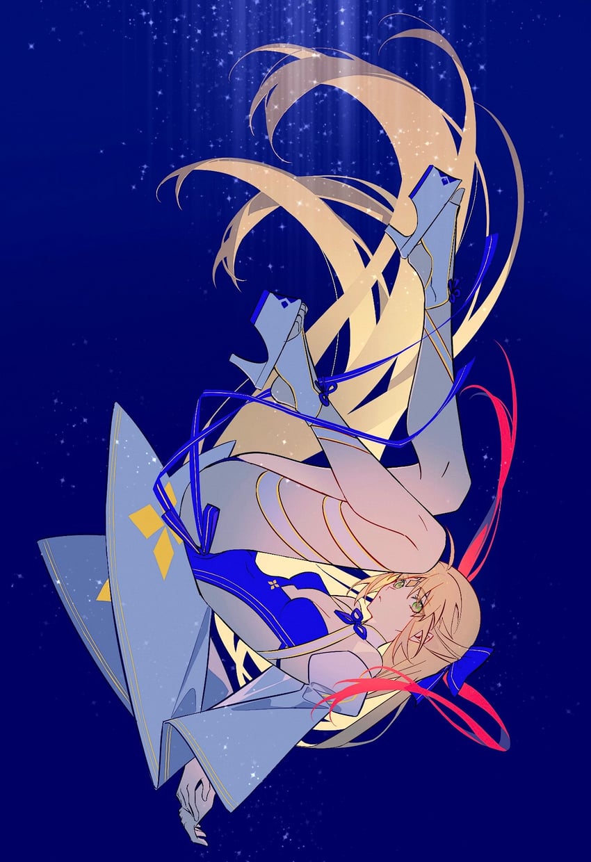 artoria pendragon and artoria caster (fate and 1 more) drawn by idass_(idass16)