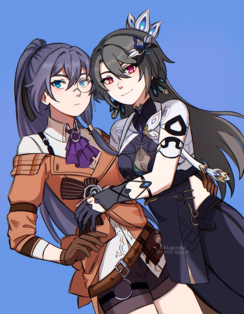 fu hua and vita (honkai and 1 more) drawn by kairusha