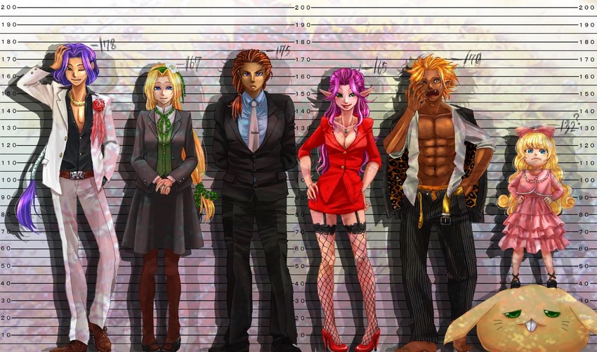 riesz, angela, charlotte, rabite, duran, and 2 more (seiken densetsu and 1 more) drawn by kanata_(drefb)