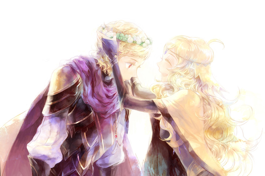 ophelia and siegbert (fire emblem and 1 more) drawn by kuzumosu