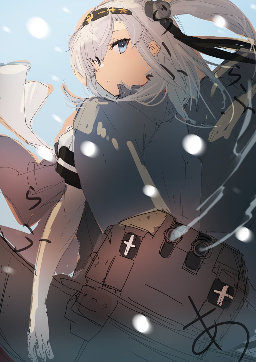 suzutsuki and chou-10cm-hou-chan (kantai collection) drawn by sunday_aki