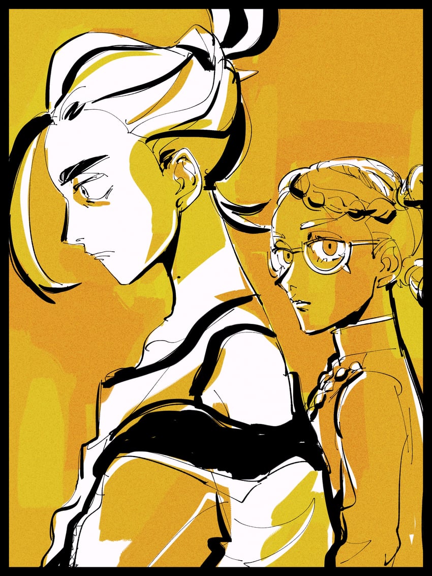 kieran and amarys (pokemon and 1 more) drawn by dnbsan