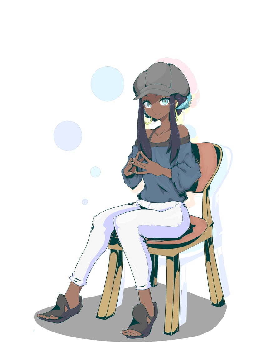 nessa (pokemon and 1 more) drawn by mochi_curry