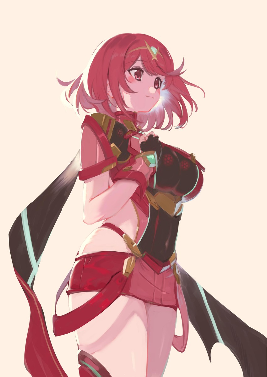 pyra (xenoblade chronicles and 1 more) drawn by 4410_(kanimiso)