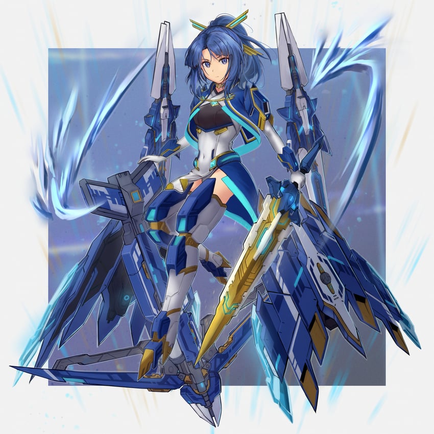 takanashi rei (alice gear aegis) drawn by origami_yakko