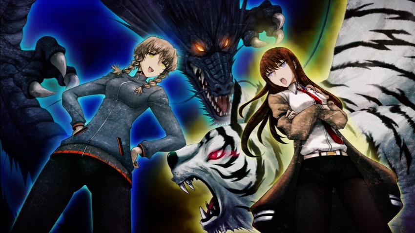 makise kurisu and amane suzuha (steins;gate) drawn by huke