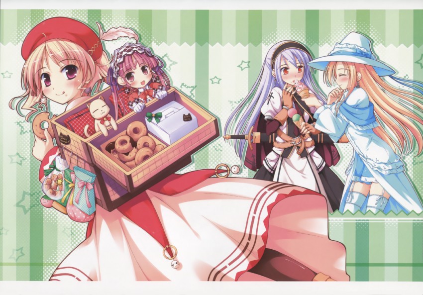 carina verritti, agnes boulange, chelsea arcot, minette, and tango (shukufuku no campanella) drawn by ko~cha