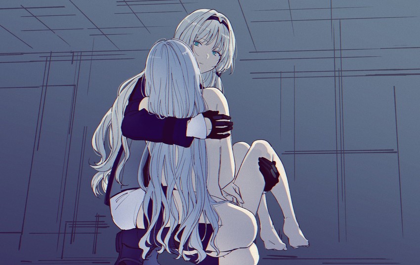 ak-12 and an-94 (girls' frontline) drawn by asawa_(dm_owr)
