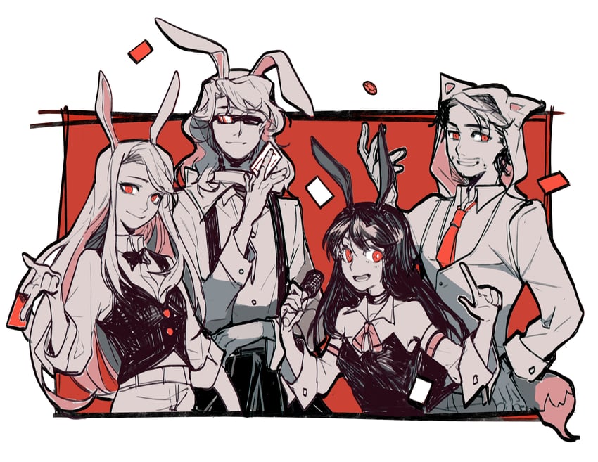 nihachu, eret, vgumiho, and seapeekay (minecraft youtube and 1 more) drawn by tttttaniaaaaa