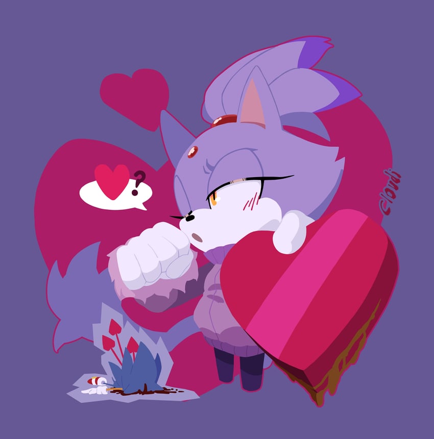 sonic the hedgehog and blaze the cat (sonic) drawn by irregularcloudi