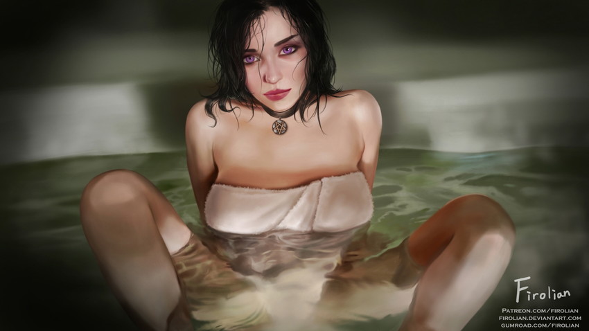 yennefer of vengerberg (the witcher and 1 more) drawn by firolian