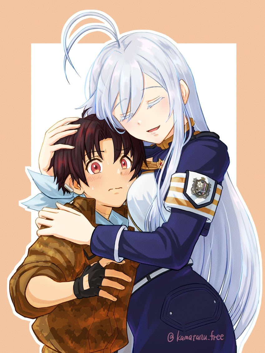 vladilena millize and shinei nouzen (86 -eightysix-) drawn by kamatanu_free