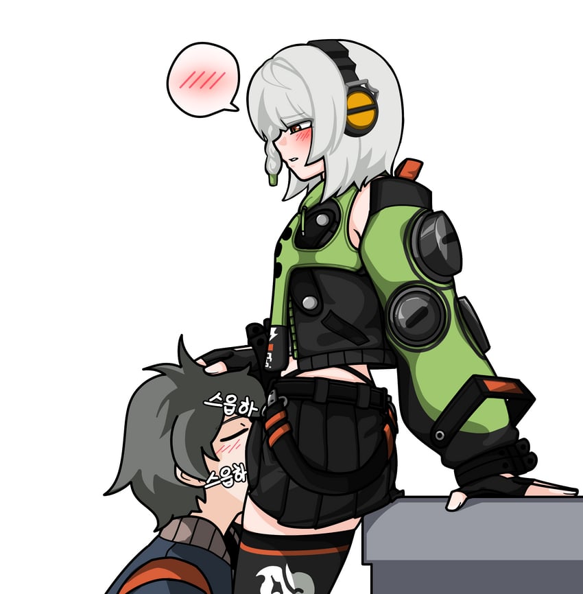 wise and anby demara (zenless zone zero) drawn by dhktkql23