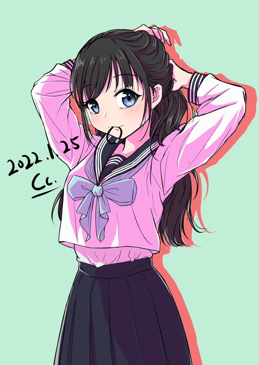 akebi komichi (akebi-chan no serafuku) drawn by cc._(artist)