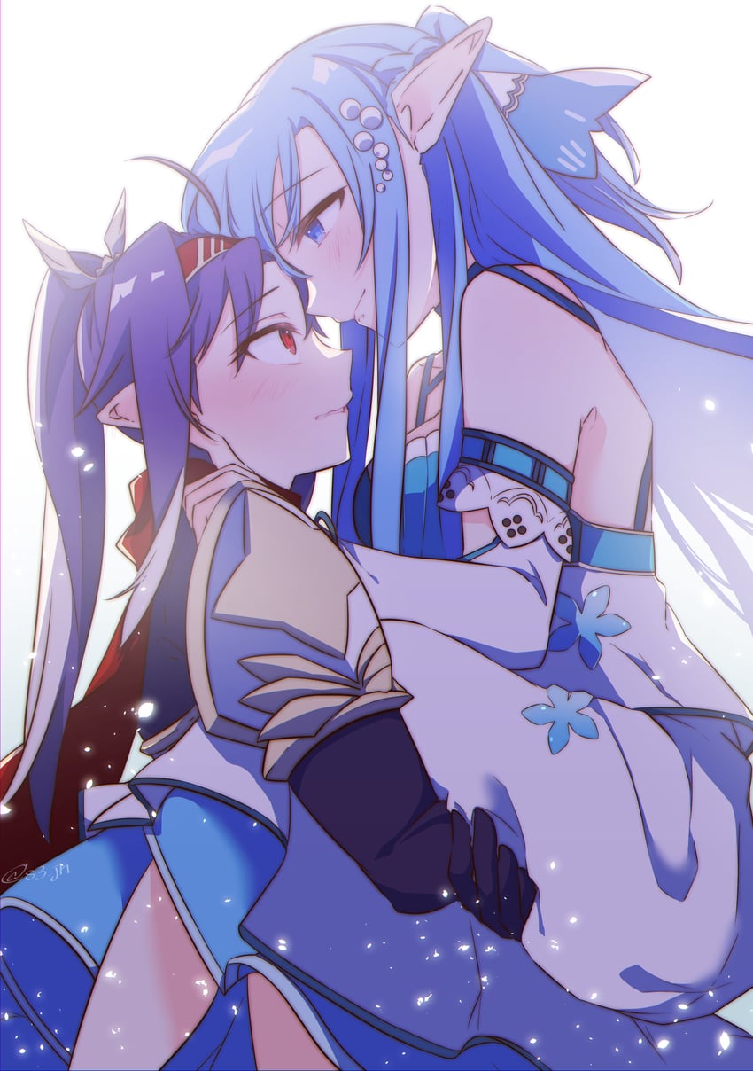 asuna and yuuki (sword art online) drawn by neosight