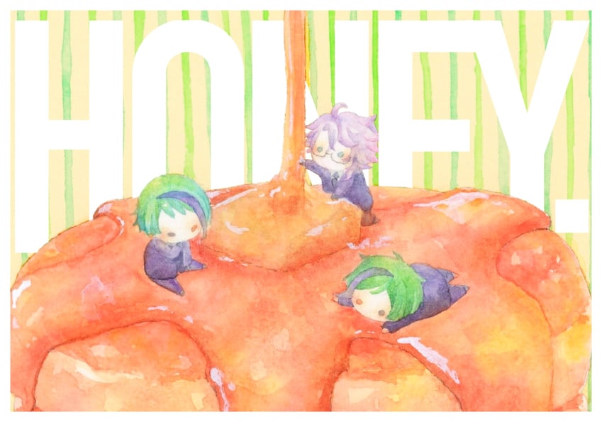 floyd leech, jade leech, and azul ashengrotto (twisted wonderland) drawn by kirakira_huuuki