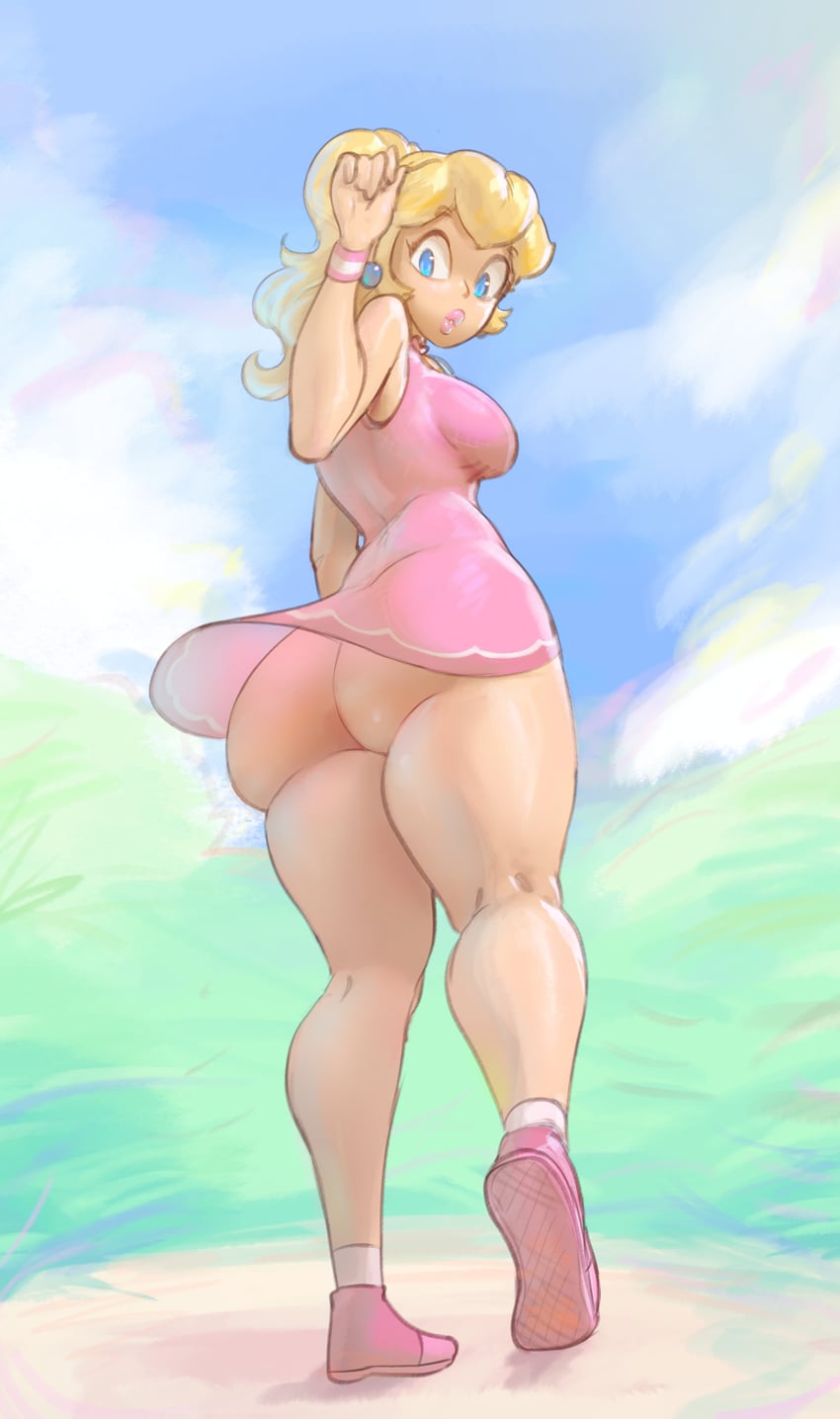 princess peach (mario and 2 more) drawn by lickagoat