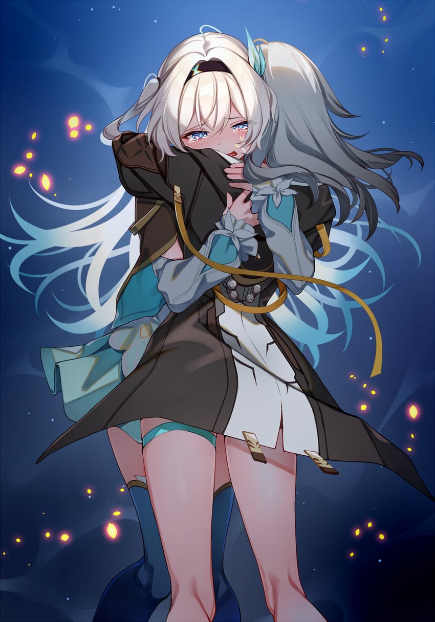 trailblazer, firefly, and stelle (honkai and 1 more) drawn by gel_(nukoleg)