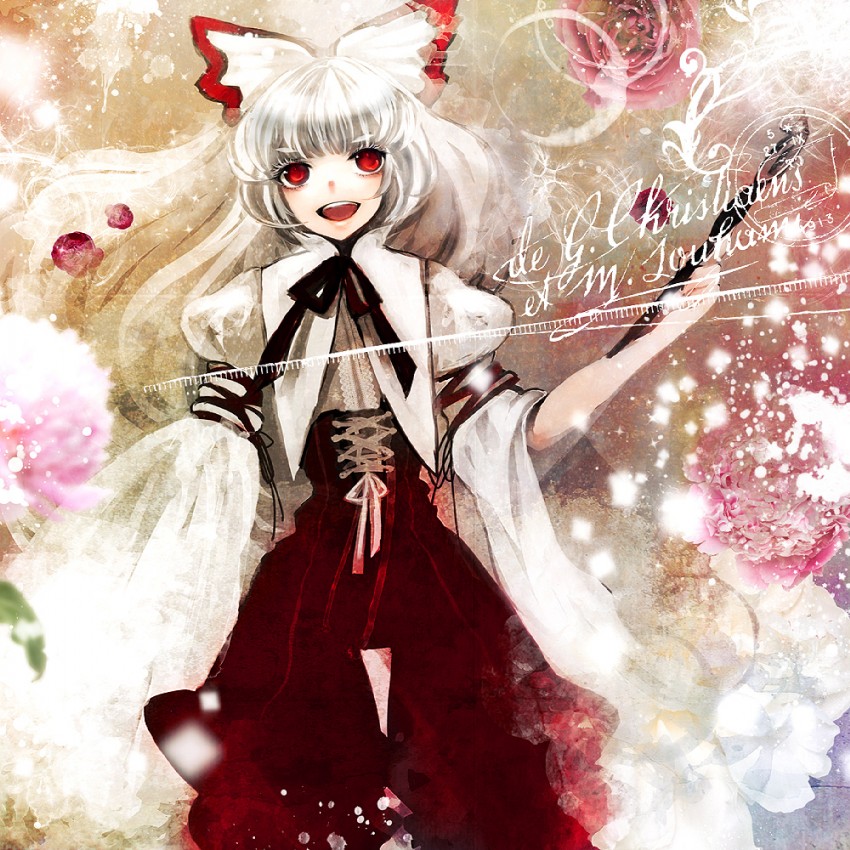 fujiwara no mokou (touhou) drawn by duca