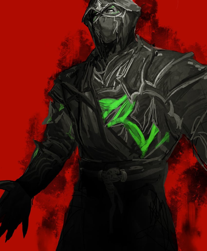bi-han and noob saibot (mortal kombat and 1 more) drawn by goushen0309