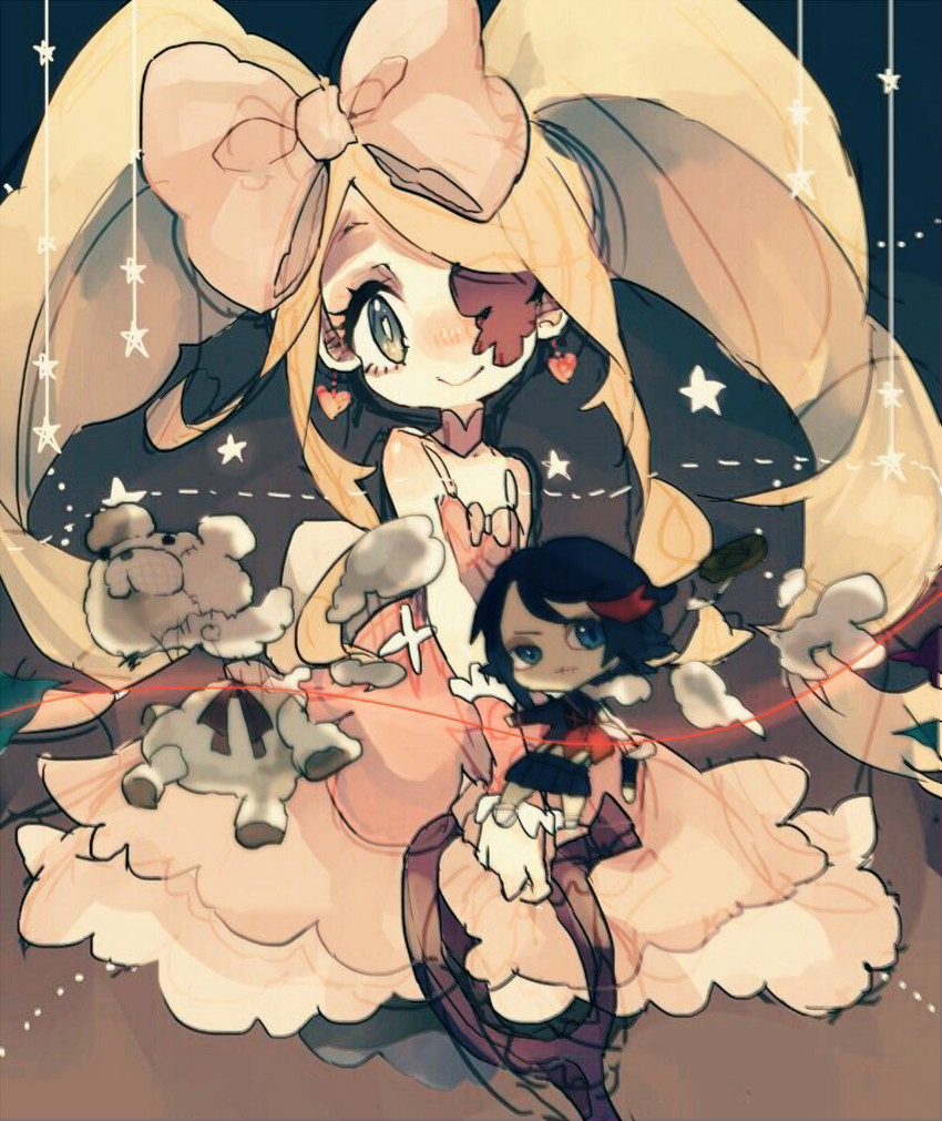 matoi ryuuko and harime nui (kill la kill) drawn by strawberry_natto