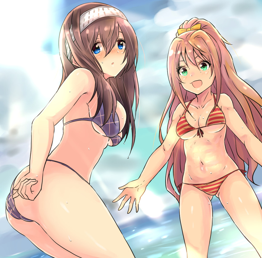 sagisawa fumika and hino akane (idolmaster and 1 more) drawn by owafu